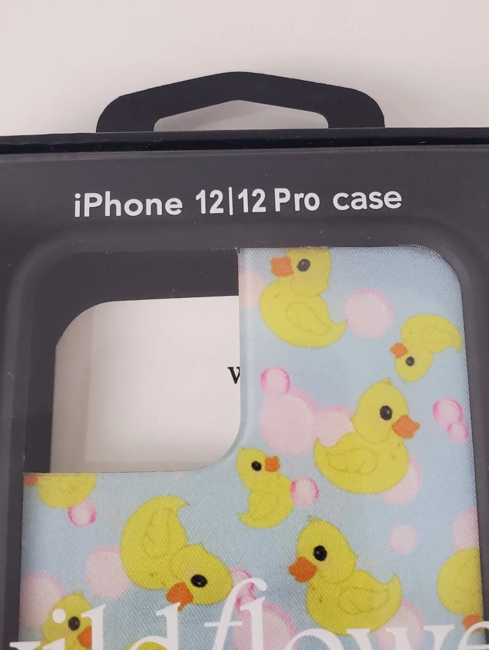 Wildflower What The Duck iPhone  12/12 Pro Case & Wildflower Lucky Bundle
